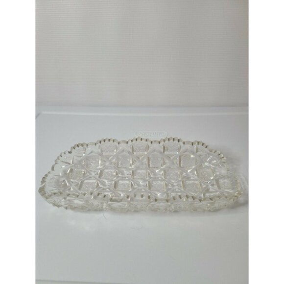 𝅺VINTAGE American Glass Serving Candy Dish 4.8"x1" - Picture 1 of 7